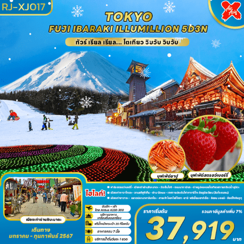 ทัวร์ญี่ปุ่น AJP68-18 TOKYO FUJI IBARAKI ILLUMILLION 2024 (280166)