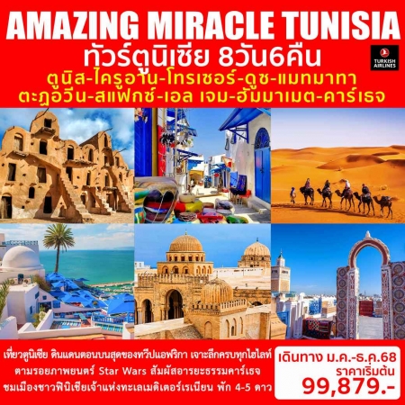 ทัวร์แอฟริกา AAF374-01 AMAZING MIRACLE TUNISIA (271268)