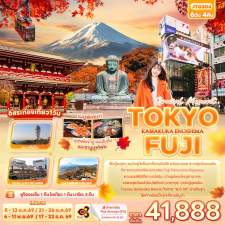 ทัวร์ญี่ปุ่น AJP72-17  Special Moment..TOKYO FUJI KAMAKURA ENOSHIMA JTG304 (171169)