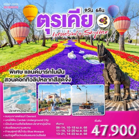 ทัวร์ตุรกี ATK286-05 ISTANBULS SKYLINE ตุรเคีย IST-TG002(130468) 